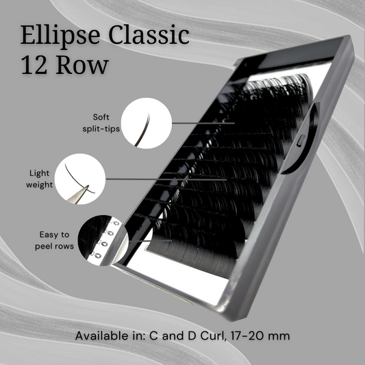 LUXURY ELLIPSE 0.20 CLASSIC LASHES 17-20mm (12 ROW)