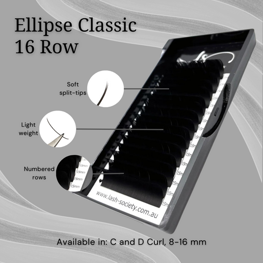 LUXURY ELLIPSE 0.20 CLASSIC LASHES 8-16mm (16 ROW)