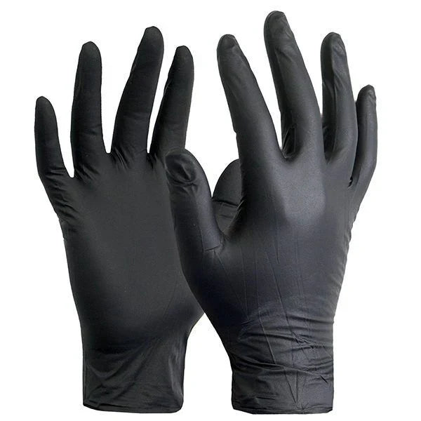 BLACK NITRILE GLOVES (NITRO BRAND)