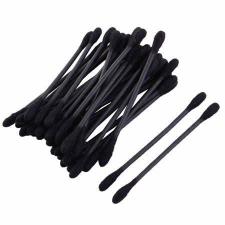 BLACK COTTON SWABS/TIPS