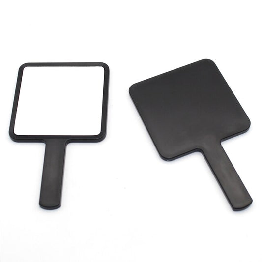 BLACK HANDHELD MIRROR